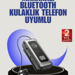 İçi Sarılabilen Kablo ve Yaka Klipsli Bluetooth Kulaklık - Lisinya