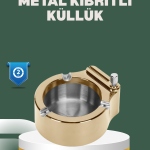 Yeniden Doldurulabilir Çakmaklı Küllük Dayanıklı Yapı - Lisinya