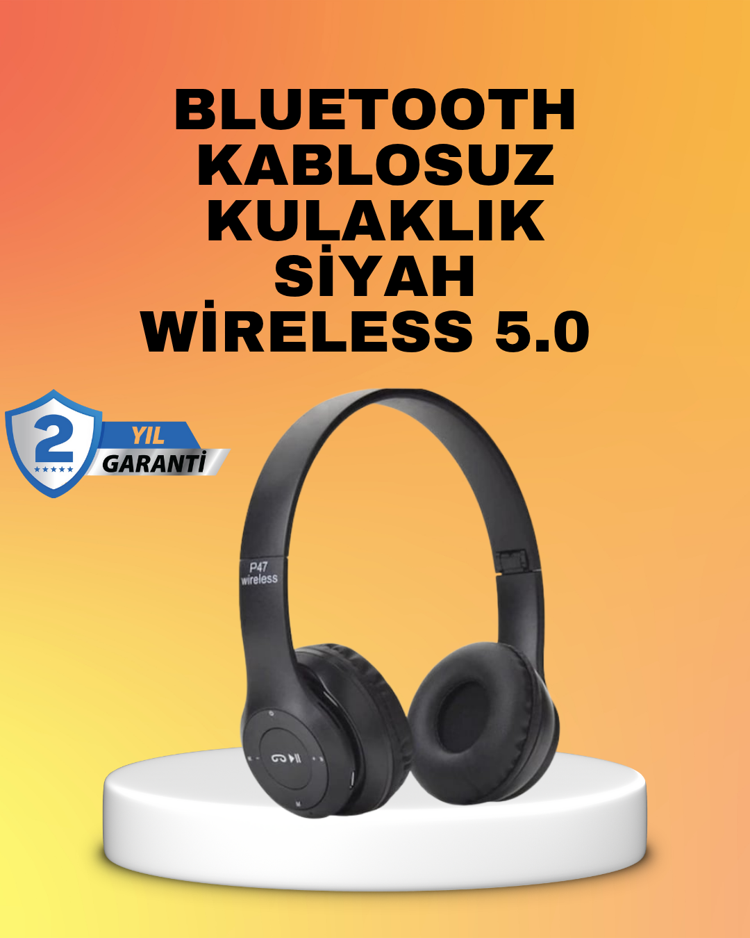 5-82 Mikrofonlu Kablosuz Kulaklık | Uzun Pil Ömrü ve Stereo Ses Performansı - Lisinya - Görsel 1