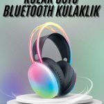 Kulak Üstü Kablosuz Bluetooth Kulaklık Unısex Renkli Işıklı Kulaklık - Lisinya