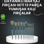 13'lü Fiber Kıllı Yumuşak Makyaj Fırçası Seti Taşınabilir ve Ergonomik Tasarım - Lisinya