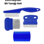 Bit, Pire ve Tüy Temizliğine Uygun Çok Amaçlı Evcil Hayvan Tarağı Seti - Lisinya