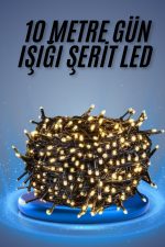 Led Işık Ağaç Süsleme Ampüllü Dekoratif Aydınlatma 10 Metre Gün Işığı - Lisinya