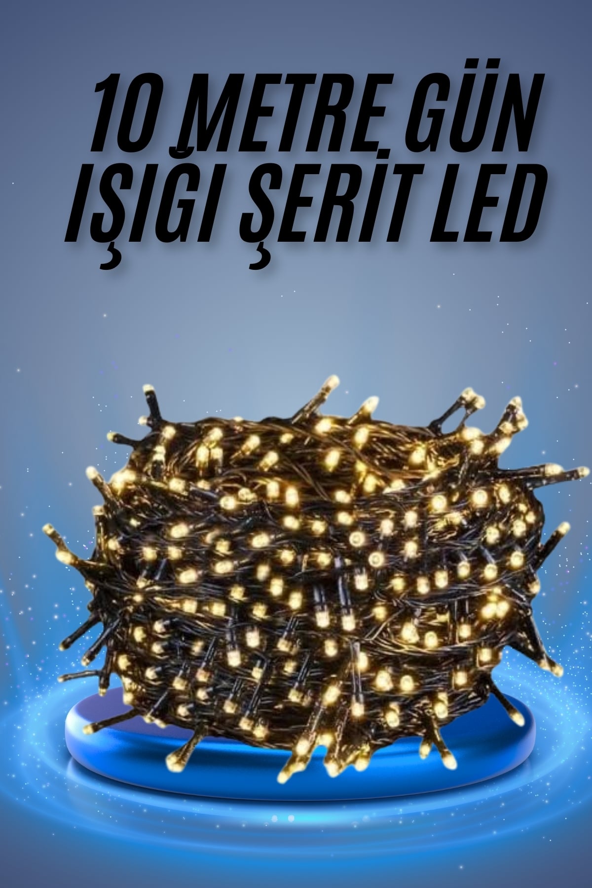 6-58 Led Işık Ağaç Süsleme Ampüllü Dekoratif Aydınlatma 10 Metre Gün Işığı - Lisinya - Görsel 1