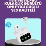 Tüm Telefonlarla Uyumlu ANC Özellikli Dokunmatik Bluetooth Kulaklık - Lisinya