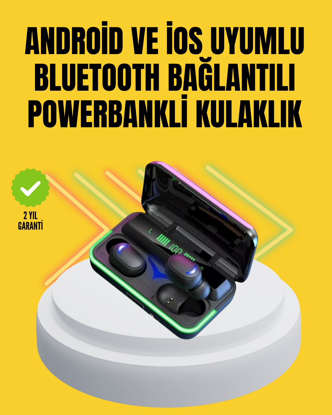 6-65 E10 Powerbanklı Bluetooth Kulaklık Oyun Modu ve Şık Tasarım - Lisinya - Görsel 1