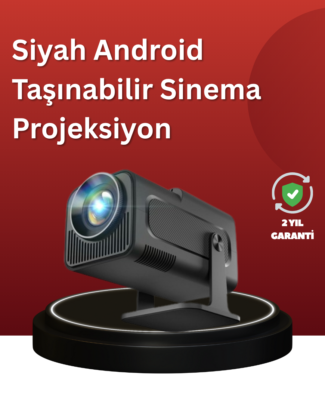 6-65 Uzun Ömürlü Lamba ve Dahili Hoparlörlü Ev Sinema Projektörü - Lisinya - Görsel 1