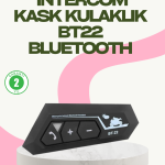 Bluetooth 5.0 EDR Kask Kulaklık Yüksek Ses Kalitesi ve Gürültü Önleme - Lisinya