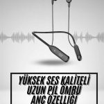 60 Saat Uyumlu Bluetooth Kulaklık Kablolu ANC Özellikli Kulaklık - Lisinya