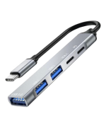 5in1 Metal USB Hub – Yüksek Hızlı Çoklayıcı, 5 Bağlantı Noktalı, Dayanıklı ve Taşınabilir Tasarım ( Lisinya ) - Görsel 2