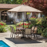 10 Metre Kendin Yap Açık Alan Serinletme Sistemi - Nozzle Başlıklı Bahçe ve Teras Nemlendirme Seti ( Lisinya )