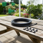 10 Metre Kendin Yap Açık Alan Serinletme Sistemi - Nozzle Başlıklı Bahçe ve Teras Nemlendirme Seti ( Lisinya ) - Görsel 2