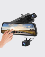 10 İnç Tam Dokunmatik Dikiz Aynası Kamera Ön Arka Full HD - Lisinya - Görsel 2