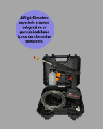 Yüksek Basınçlı Şarjlı Yıkama Tabancası Su Tabancası Hortumlu - Lisinya - Görsel 2