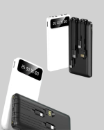 20.000mAh PD Powerbank LED Işık LCD Ekran Dahili Kablo Çoklu Giriş - Lisinya - Görsel 2