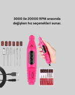 USB Şarjlı Çok Fonksiyonlu Tırnak Bakım Cihazı - Lisinya - Görsel 2