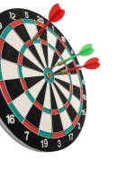 15 İnç Dart Tahtası 4 Metal Uçlu Dart Oku Dayanıklı Ahşap Gövde - Lisinya - Görsel 2