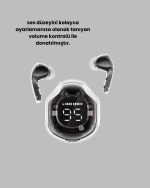 Kablosuz Bluetooth Kulaklık Hifi Ses Kalitesi ve Mikrofonlu - Lisinya - Görsel 2