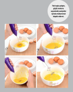 El Tipi Pratik Mikser – Kahve, Süt, Bebek Maması ve Yumurta Çırpıcı - Lisinya - Görsel 2