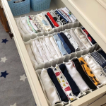 8 Bölmeli Dolap ve Çekmece Içi Düzenleyici Akordiyon Organizer L-00517 (6 Adet) ( Lisinya )