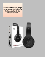 Katlanabilir Tasarımlı Bluetooth 5.0 Kulaklık | Eller Serbest Arama ve Çift Cihaz Desteği - Lisinya - Görsel 2