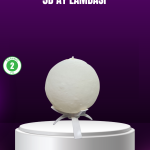 Şarjlı 3D Baskılı 16 Renk Ay Lambası  Stand - Lisinya