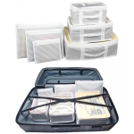 Bavul İçi Organizer Seti - Yatak Odası Organizer Set - Makyaj Organizer Mini Hurçlar (6 Parça) ( Lisinya )