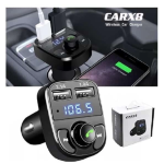 CARX8 Digital Ekran Bluetooth Araç Kiti MP3 FM Transmitter ( Lisinya ) - Görsel 2