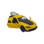 Çek Bırak Araba Metal - 3691C - Sarı (Lisinya) - Görsel 2