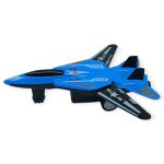 Çek Bırak Metal Mini Savaş Uçağı 10 cm - Mavi (Lisinya) - Görsel 2