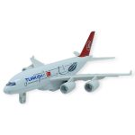 Çek Bırak Metal Yolcu Uçağı - 21 cm - Büyük Boy (Lisinya)
