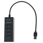 Çok Amaçlı 4 Port Girişli Güçlü Usb 3.0 Port Çoklayıcı Adaptör Switch Splitter Hub 1.2m Kablo ( Lisinya ) - Görsel 2