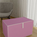 Çok Amaçlı Düzenleyici Kutu Organizer Cırt Cırtlı Hurç Mega Boy 30cm X 40cm X 60cm (3 Adet) 6272 ( Lisinya )