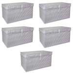 Çok Amaçlı Düzenleyici Kutu Organizer Cırt Cırtlı Hurç Mega Plus Boy 40cm X 30cm X 70cm (5 Adet) ( Lisinya )