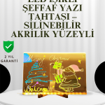 Dekoratif LED Yazı Tahtası – Silinebilir, Neon Kalemli, Planlama ve Hatırlatma İçin İdeal - Lisinya