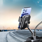 Motor,motosiklet,bisiklet ,scooter İçin 360 Derece Dönebilen Dikiz Aynası Versiyonu Telefon Tutucu Aparat ( Lisinya ) - Görsel 2