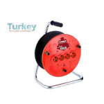 Extra 4lü Elektrik Seyyar Makaralı Uzatma Kablo 20 Metre Taşınabilir ( Lisinya )