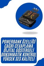 Gaming Bluetooth Kulaklık Dahili Powerbank Kablolu Düşük Gecikmeli Bluetooth 5.2 - Lisinya