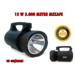 Gs-8006 Parlak Ledli Taşınabilir Şarj Edilebilir El Feneri 15w ( Lisinya ) - Görsel 2