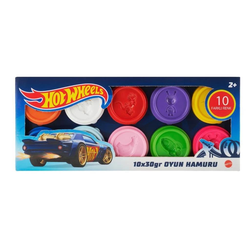 hhj38-hot-wheels-10x30gr-oyun-hamuru-36151 HHJ38 - 10X30GR OYUN HAMURU (Lisinya) - Görsel 1