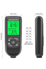 HW-300PRO Araba Boyası Film Otomatik Kalınlık Ölçer 0-2000UM Fe & NFe Kaplama Kalınlık Test Cihazı M ( Lisinya ) - Görsel 2