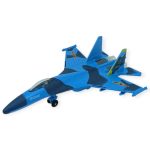 Çek Bırak Metal Uçak Sesli Işıklı 22 cm - Mavi (Lisinya)