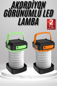 Kamp Feneri Lambası Solar Güneş Enerji Portatif Işıldak Şarjlı ( Lisinya ) - Görsel 2