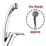 Mix Kuğu Mutfak Evye Batarya + Duş Başlığı Hediyeli ( Lisinya )