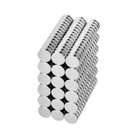 10 Adet 8x3mm Yuvarlak Neodyum Mıknatıs Güçlü Nikel Kaplamalı Kaliteli Dayanıklı Magnet ( Lisinya ) - Görsel 2