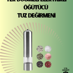 Pilli Otomatik Baharat Değirmeni Gıda Sınıfı Çelik Sessiz Öğütücü Alet - Lisinya