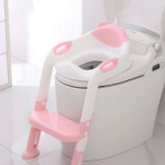 Softy Merdivenli Tuvalet Adaptörü - Çocuğunuz İçin Güvenli ve Konforlu Tuvalet Eğitimi Pembe ( Lisinya )