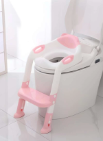 Softy Merdivenli Tuvalet Adaptörü - Çocuğunuz İçin Güvenli ve Konforlu Tuvalet Eğitimi Pembe ( Lisinya )