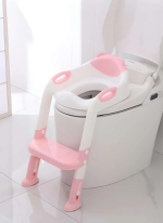 Softy Merdivenli Tuvalet Adaptörü - Çocuğunuz İçin Güvenli ve Konforlu Tuvalet Eğitimi Pembe ( Lisinya ) - Görsel 2
