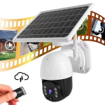 Solar Panelli Su Geçirmez Gece Görüş Destekli Kablosuz Bağlantılı Güvenlik Kamerası ( Lisinya ) - Görsel 2